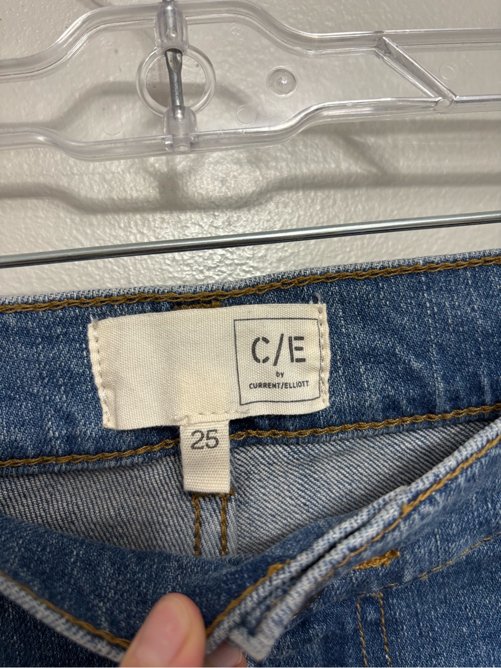 NEW C/E Current Elliot Relaxed Straight Leg Jeans - Size 25 - Picture 6 of 8